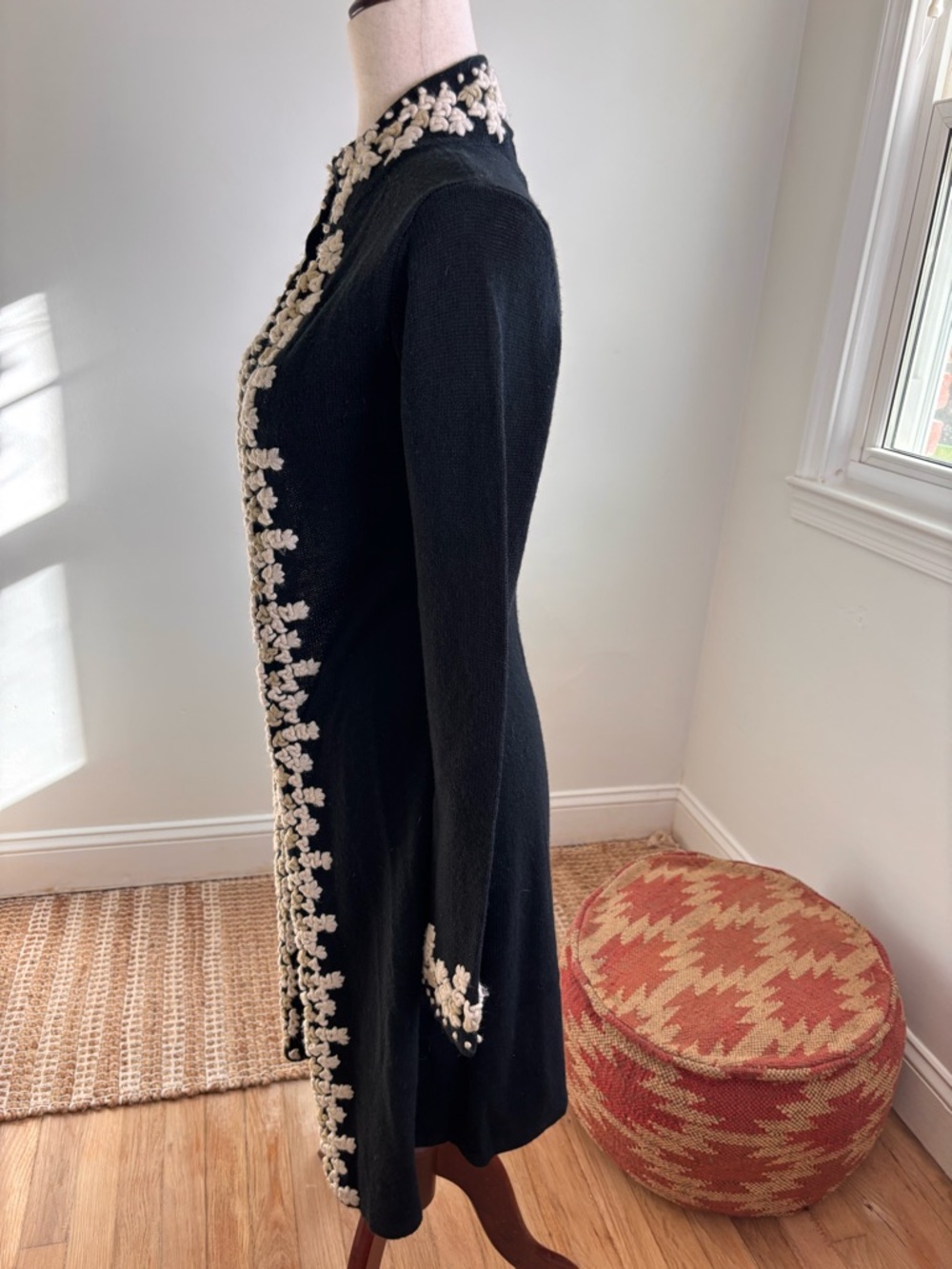 MODA International Size Small Wool Blend Open Front Cardigan - Picture 5 of 7